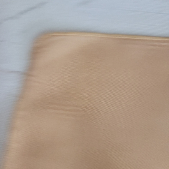 Vintage Square Cotton Blend Light Brown Napkins White Set of 4 Neutral - Picture 3 of 8